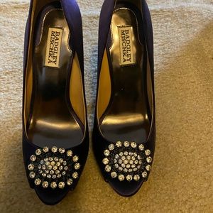 Badgley Mischka Open Toe Evening Pumps